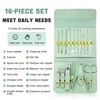 16Pcs/set Professional Nail Clippers Set Portable Travel Case Cuticle Nippers Grooming Pedicure Tool Kit for Men&Women Manicure 4