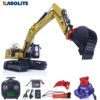 KABOLITE K336GC Upgrades 1/18 Hydraulic RC Excavator K961 100S K336 HUINA RTR RC Digger Quick Release Electric Hammer Claw Toys 1