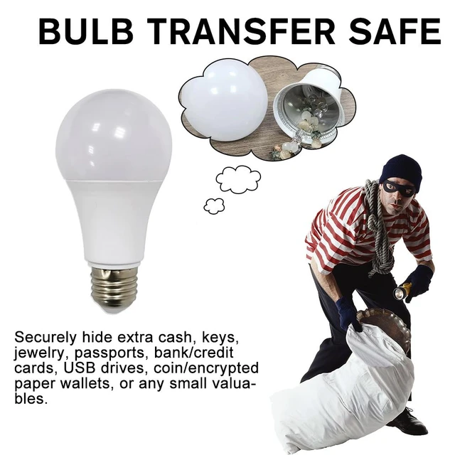 Private Money Fake Sight Secret Light Bulb Home Diversion Stash Can Safe  Container Hiding Spot Hidden Storage Secret Compartment - Money Boxes -  AliExpress