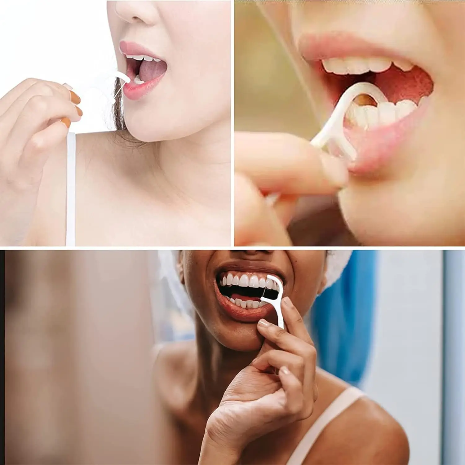 Dental Flossers Individually Wrapped, Travel Safe - 300Pack - Image 2