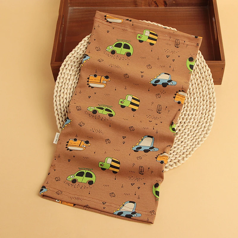 Autumn and Winter New Children's Pure Cotton Scarf Baby Cartoon Neck Cover Boys and Girls Windproof Warm Scarf Versatile