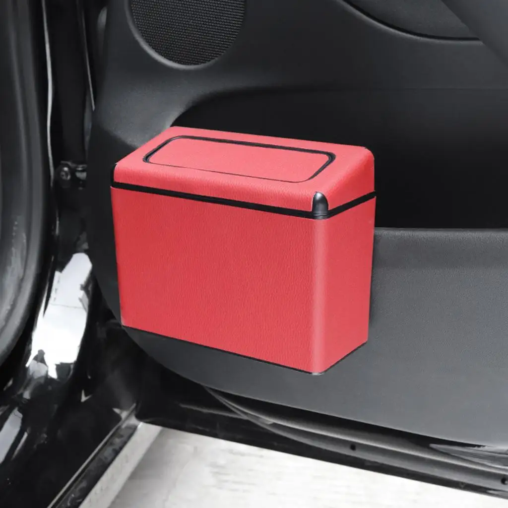 Car Trash Can Car Accessories Small Garbage Can for Auto Home Office