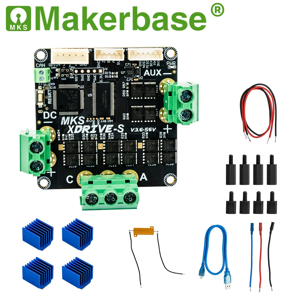 Makerbase MKS XDRIVE 56V 고정밀 브러시리스 서보 모터 컨트롤러, ODrV V3.6 업그레이드 버전. 이미지 2