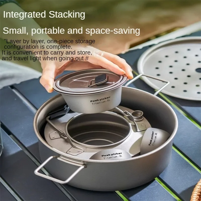 Tea Set 150-200ml Pure Titanium High Temperature Resistant Travel Portable Kettle Mini Car Tea Maker Outdoor Mini Maker