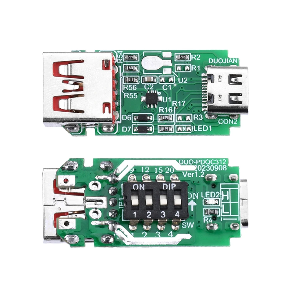 Module Trigger PD/QC/AFC Fast Charge - Sorties Fixes 5V/9V/12V/15V/20V - Pour DIY Et Réparations