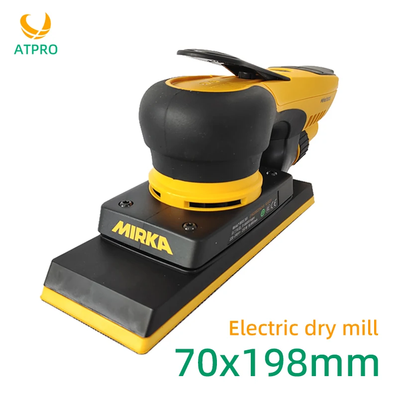 

Mirka 70x198mm Electric Dry Grinder Rectangular Sander Dust-free Grinding Disc Eccentric 3mm Sandpaper Dry Grinder