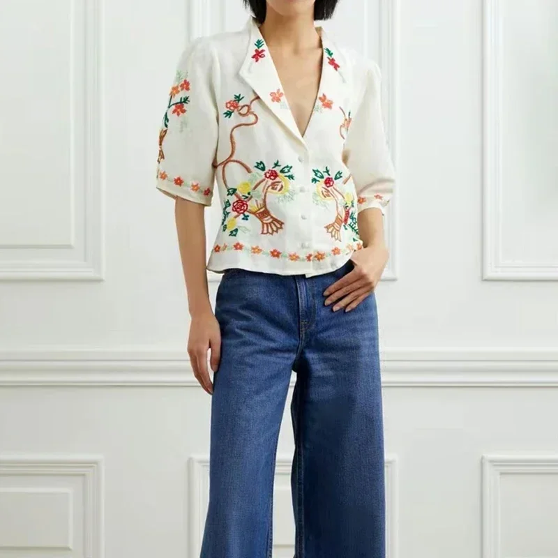 Ilaria | Vintage Bohemian Floral Print Women's T-Shirt main image 0