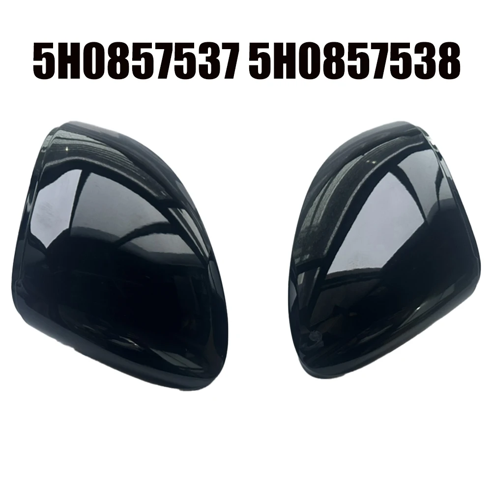 

1 Pair Of Left And Right Black ABS Mirror Cover Rear View Side Mirror Cap For Golf 8 2020-2022 5H0857537 5H0857538 New
