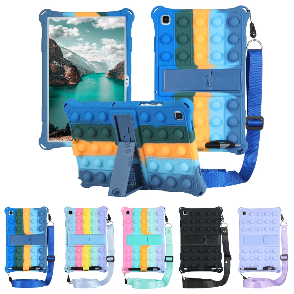 Estojo Bolha Macia para Samsung Galaxy Tab Estojo para Tablet a7 10.4 2023 Sm-t500 T505 a7 Lite 8.7 2023 Sm-t220 T225