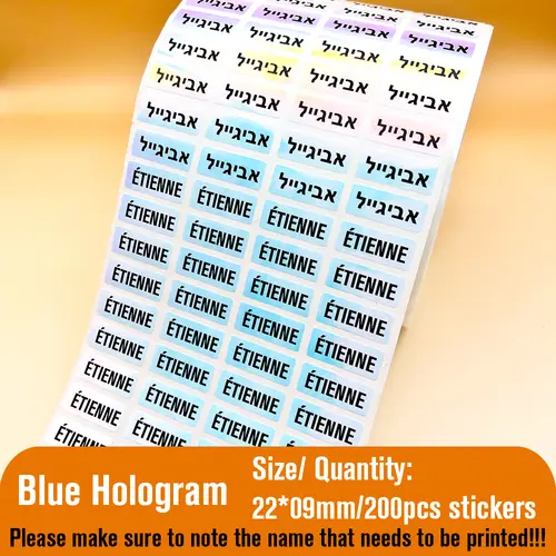 Kawaii Waterproof Name Tag Sticker Custom Adhesive Stationery Decals Personalize First Name Label for Children School Bottle - Image 10