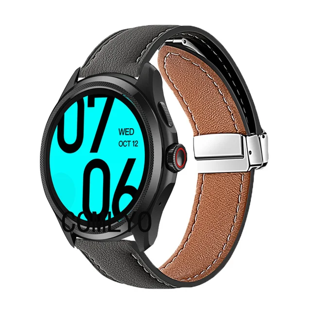 For ​Ticwatch pro Enduro Atlas Strap Leather Genuine Folding