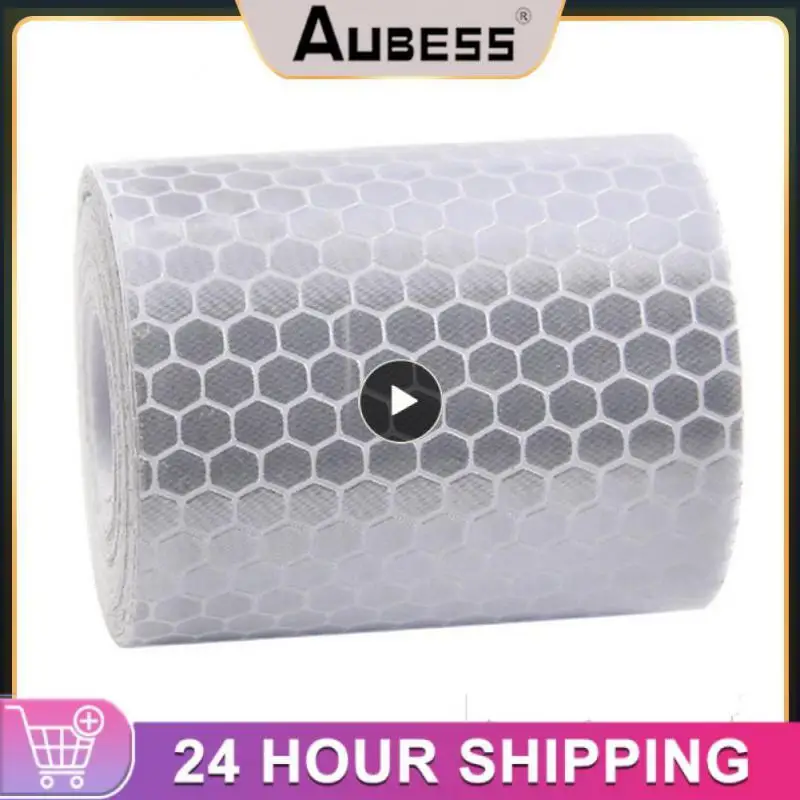 

1PCS 5cmx3m Cinta Reflectante Reflective fabric Reflector Reflex Adhesiva Auto Car Film Crystal Honeycomb 30 mm