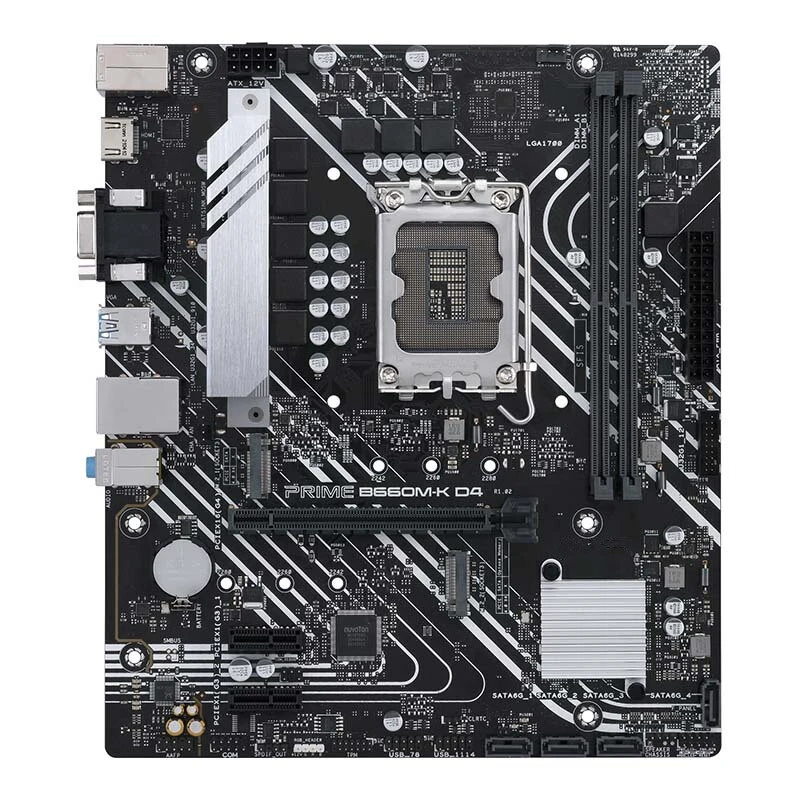 Scheda Madre Intel B660 Prime B660M-K D4 Usata Scheda Madre Desktop Originale Lga1700 Lga 1700 Ddr4 64Gb M.2 Nvme Usb3.0 Sata3