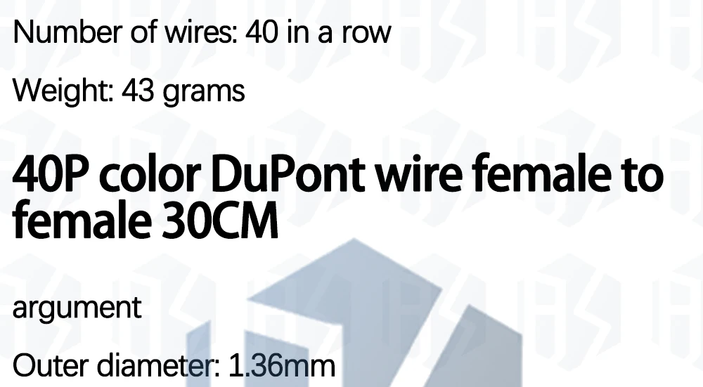 Dupont-Leitung 10CM 15CM 20CM 30CM 40CM Stecker auf Stecker Buchse auf Stecker Buchse auf Buchse Jumper-Kabel Dupont-Kabel für Arduino DIY-Kit – Detail 21