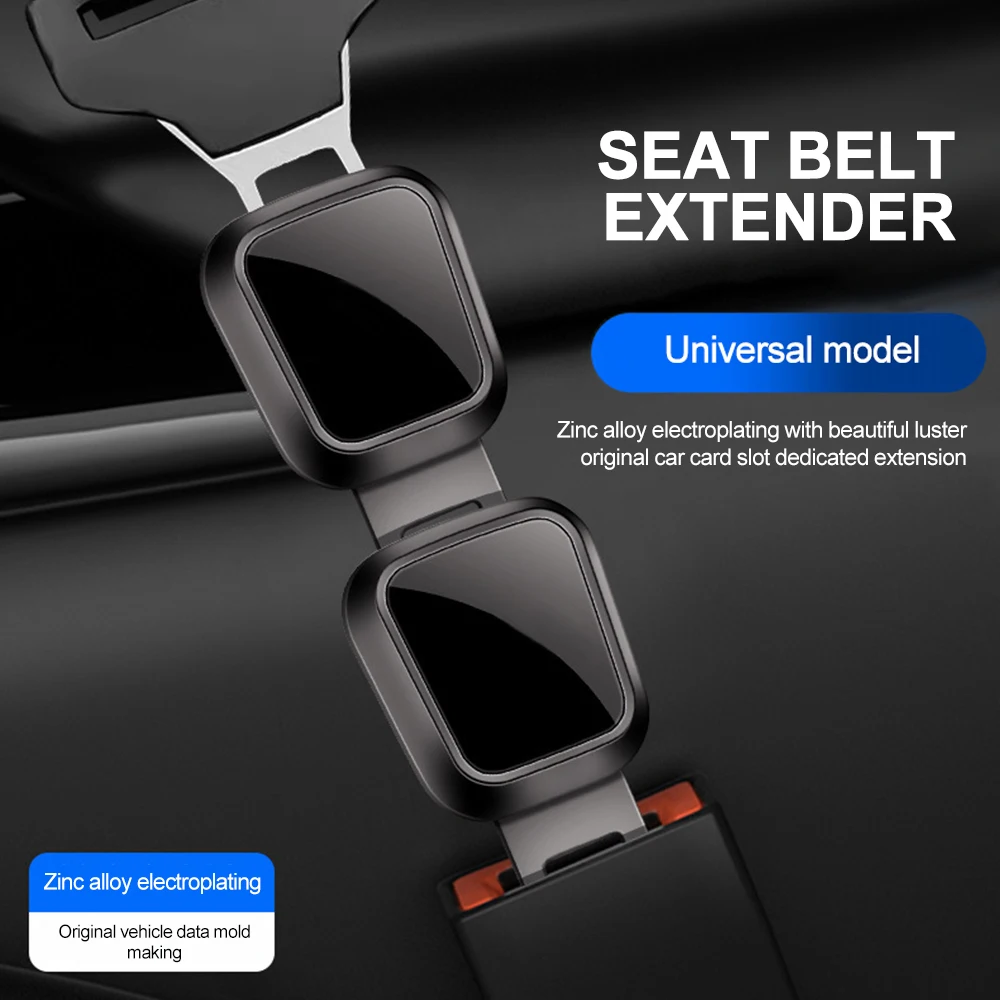 Seat belt extender Car Seat Belt Extension Shoulder Straps Extender Button Universal For Tesla Porsche Mercedes Benz Car Interior Accessories