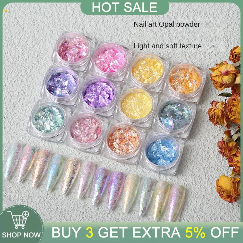 1 Scatola Aurora Nail Paillettes Crystal Thin Irregolare Butterfly Star Sparkly Nail Flakes Uv Gel Polish Manicure Decorazioni Per Unghie