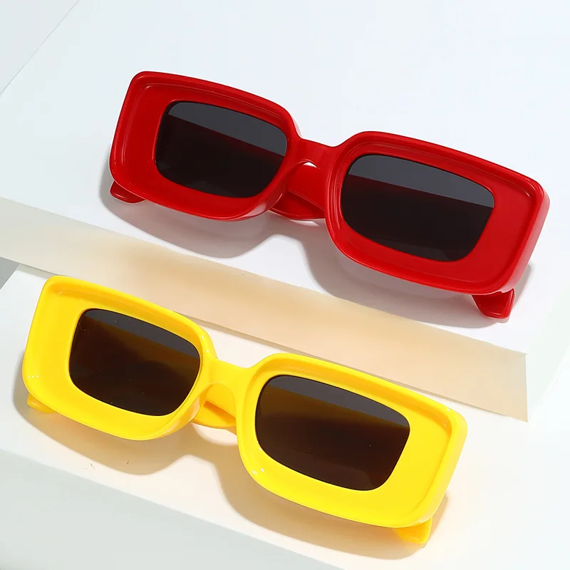

Imwete Retro Rectangle Sunglasses Men Women Trendy Brand Designer Square Sun Glasses Ladies Vintage Driving Goggles Shades UV400