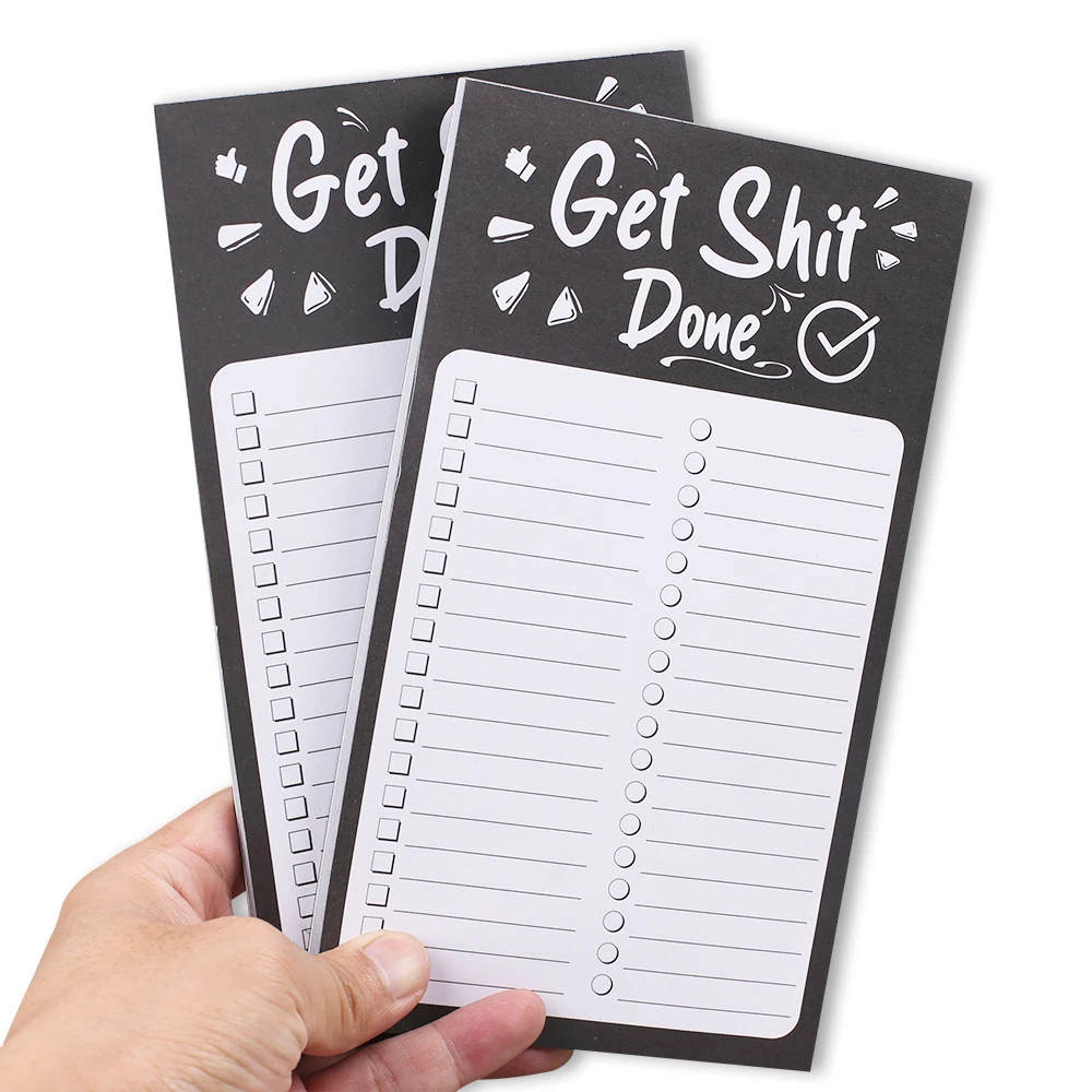 Magnetic Planners Fridge Notes Book Grocery Shopping List To Do Check Notepad Magnet Memo Pad Refrigerator Meal Notebooks Agenda
