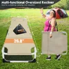 Tanning Lounge Chair 5-Position, Outdoor Sunbathing Chairs Folding Chaise Lounge, Sun Tanning Lounger with Face Hole, Perfect f 2