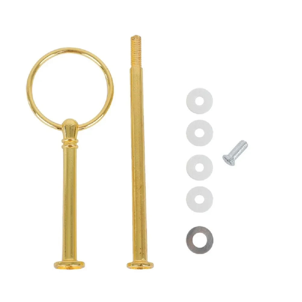 2/3 Tier Cake Cupcake Stand Afternoon Tea Plates Stand Handle Fitting Hardware Rod Wedding Decor Ornaments cake stand
