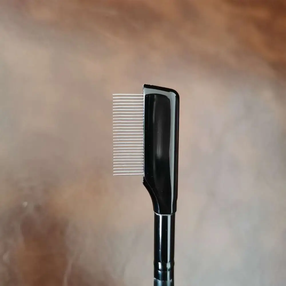 Makeup Brushes Eyelashes Brush Eyelashes Brush Comb Disposable Eyelash Brushes Brow Comb Eyelash Brush with Cover Eyelashes Separator Metal Brush Eye Makeup