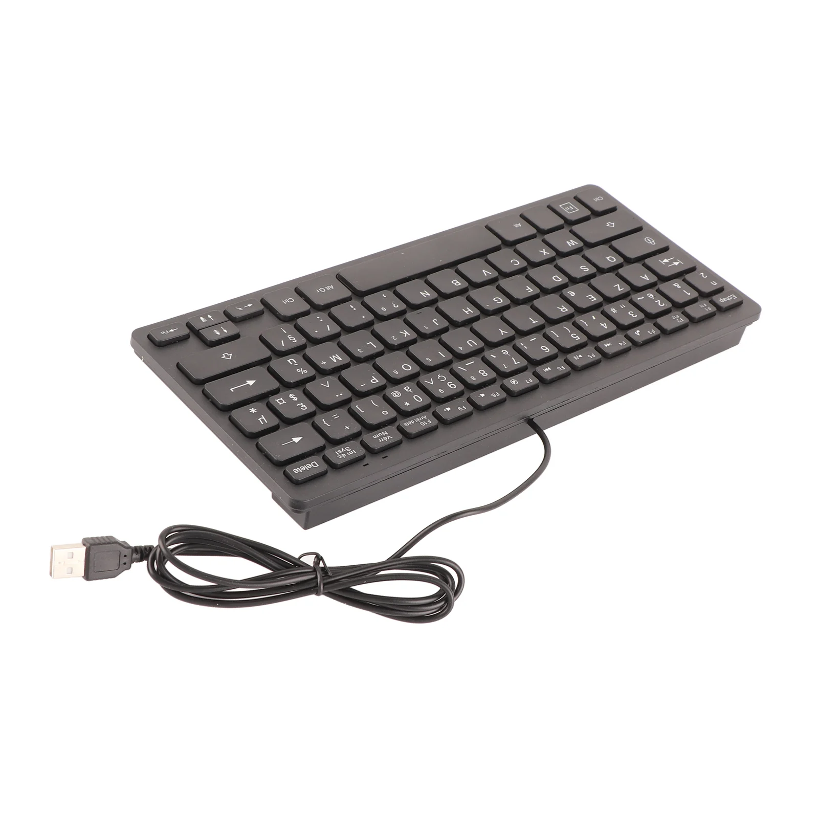 Ultra-Thin Ergonomic Mechanical Keyboard – 78-Key Design with USB Wired Connectivity