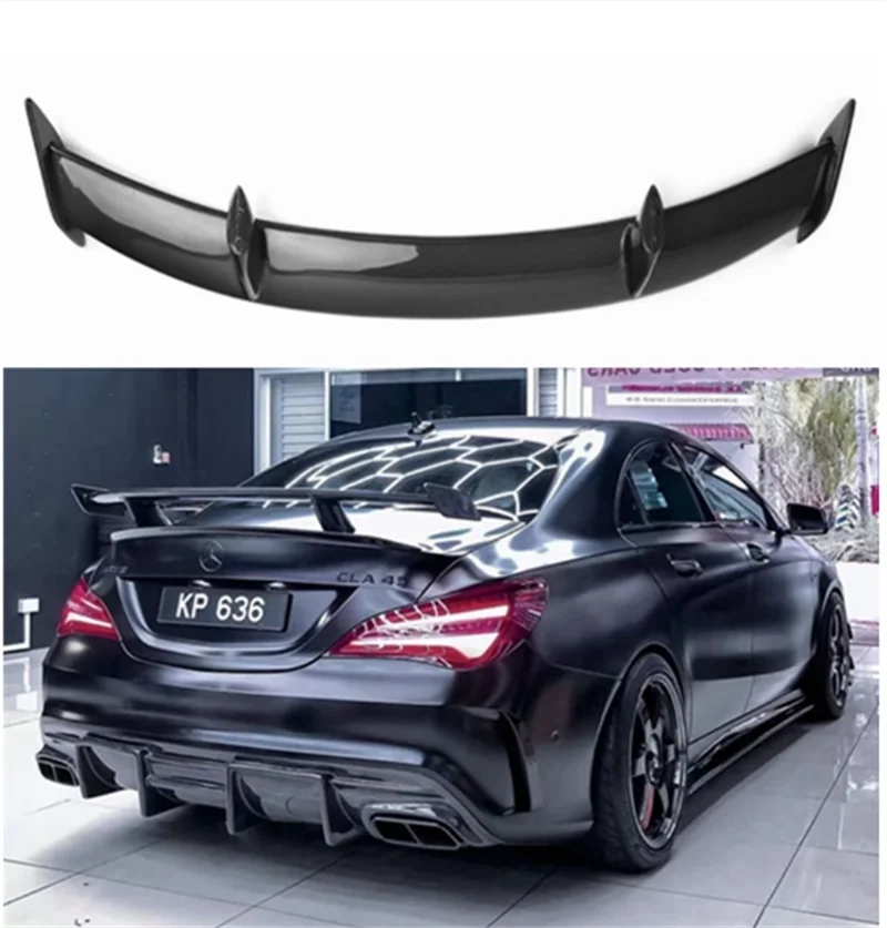 Aleron Tipo Ala Gt Para Mercedes-Benz, Aleron Trasero De Fibra De Carbono, Classe Cla W117 Cla45, 2013, 2014, 2015, 2016
