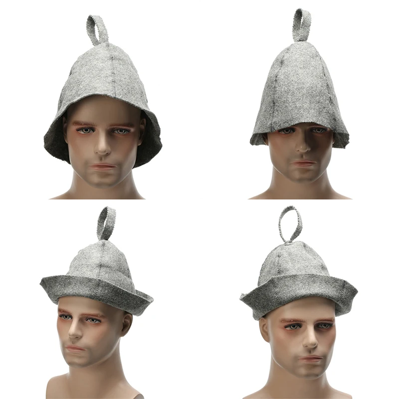 Shower Cap 1PC 24 X 22CM Felt Head Protection Bath Anti Heat Free Size Russian Style Absorbent