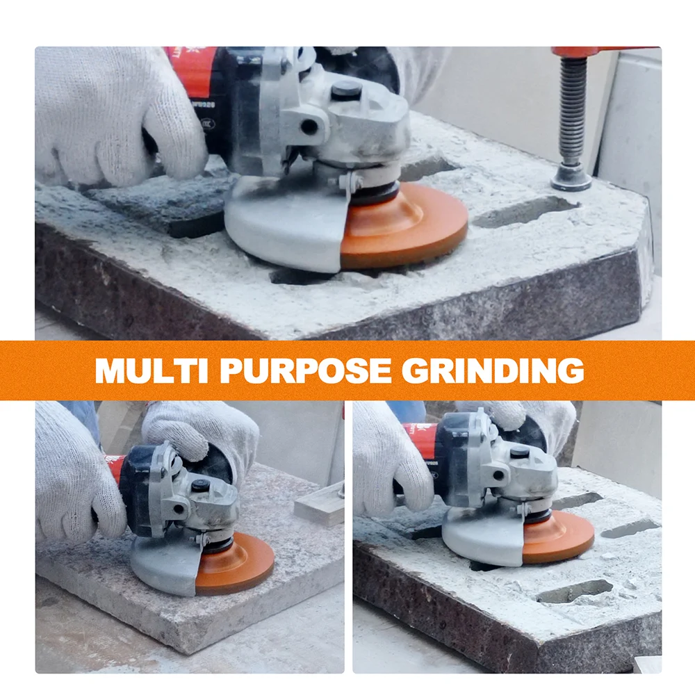 BRSCHNITT Dia100mm Diamond Grinding Wheels for Grinding Polishing Concrete Masonry Granite Marble Turbo Hole Saw Sintered Wheel grinding cup wheels grinding head tool hardness test head grinding adapters