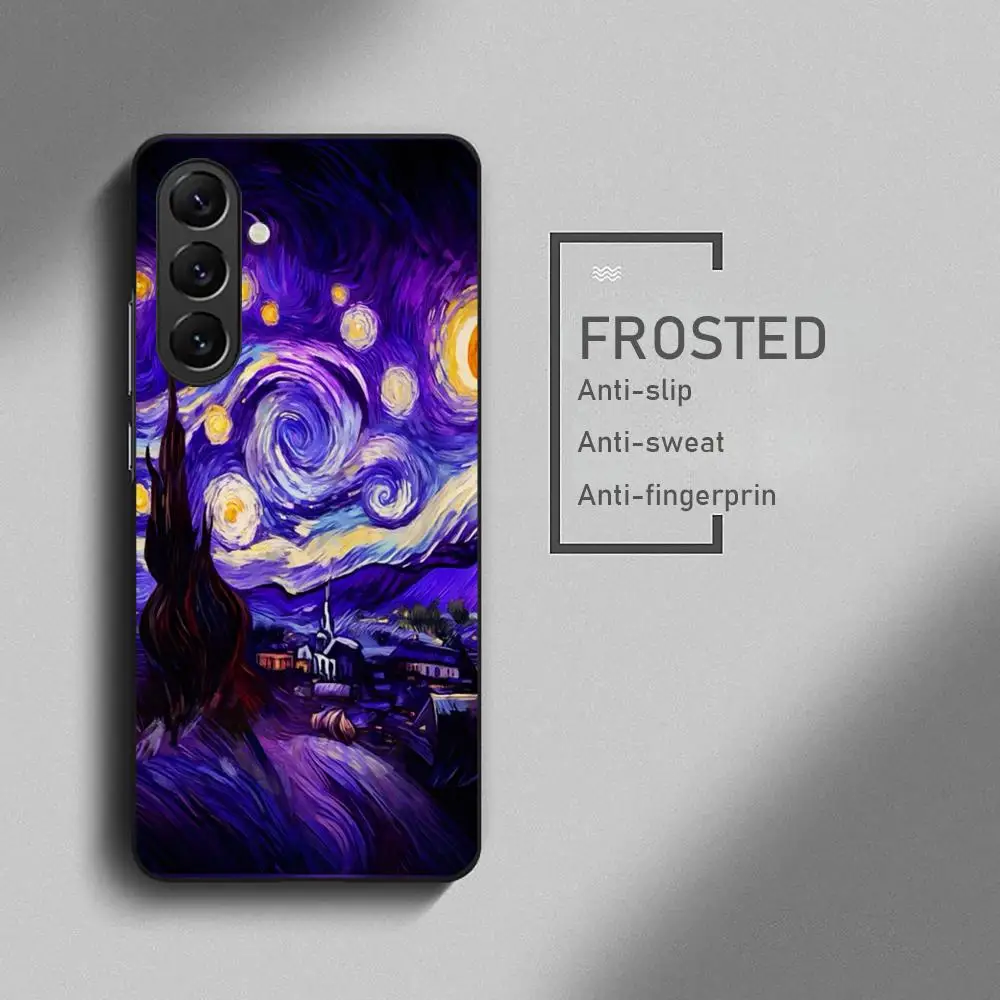 Van Gogh Artworks Soft Black Phone Case