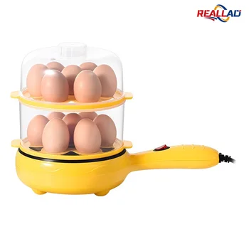 220V New Multifunctional Egg Boiler Electric Egg Steamer Cooking Breakfast Machine Double Layers Egg Cooker Mini Steamer 1