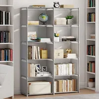 Portable Children's Sundries Shelf Multi-layer Simple Assembled Bookshelf Easy To Assemble Closet Storage Cabinet Save Space 1