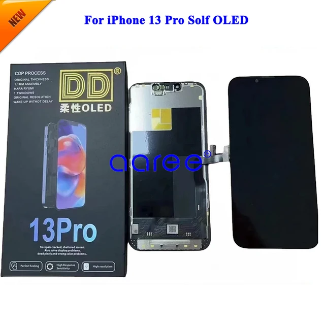 IPhone 13 pro用の交換用LCDタッチスクリーンパネル,デジタイザー 