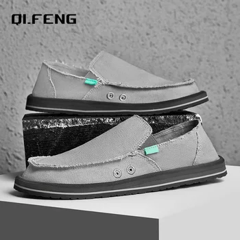 Scarpe di tela casual da pescatore ultraleggere Scarpe da guida piatte per persone pigre Sneaker casual Calzature singole primavera estate da uomo 1