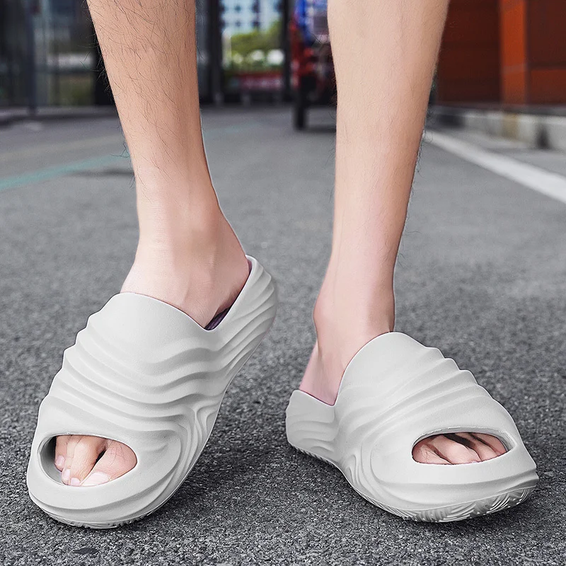 Slip Slippers for Men Non-Slip Slipper for Indoor Outdoor Soft Foam Sliders With Thick Sole_voghion.com