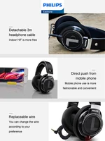 Philips SHP9500 Headphone HiFi Stereo Wired Earphone Computer Online Learning Earbuds Esports Game 3.5mm 6.3mm Universal Headset - Image 5