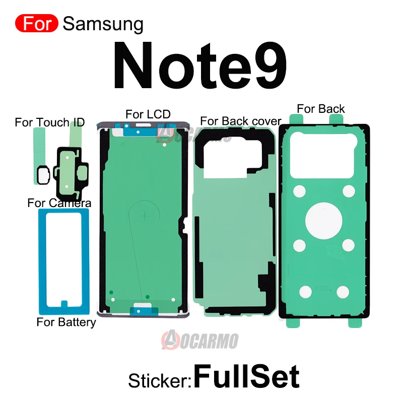 Fullset Sticker For Samsung Galaxy Note 8 9 7 10 Plus 20 Ultra 10Lite Front LCD Back Battery Adhesive Glue Replacement display adhesive sticker battery stickers phone adhesive tape phone adhesive stickers