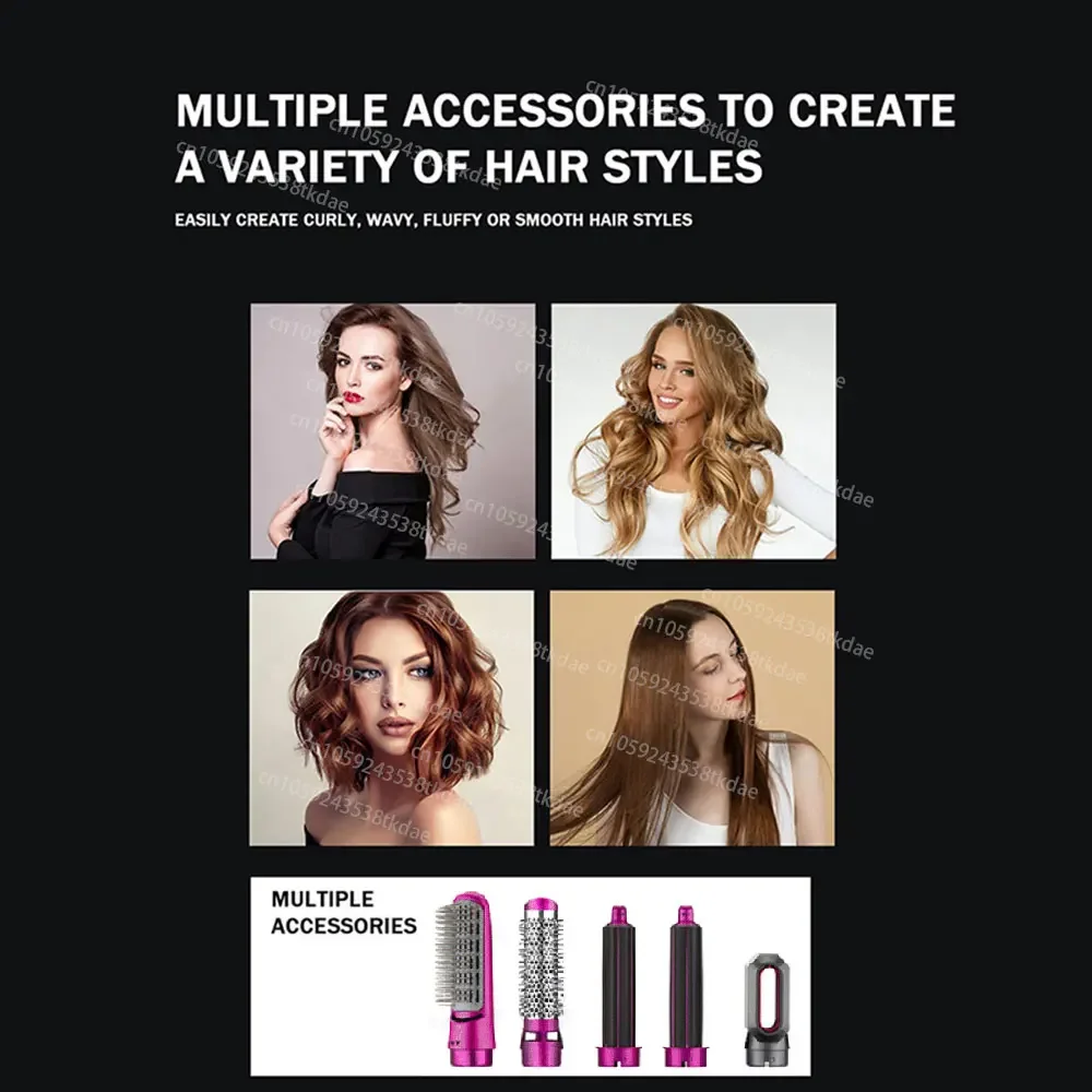 5 in 1 Hair Dryer Hot Comb Set Professional Curling Iron Hair Straightener Styling Tool for Dyson Airwrap hair dryer hair curler hair straightener hair iron