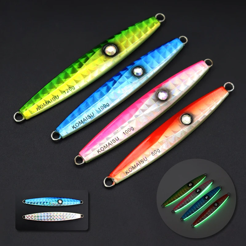 ZYZHE 1 Stück Meeresfischerei-JIG-Köder 80/100/120G Bootsfischen Slow Jigging Köder Ideal für große Fische Grouper-Köder – Detail 9