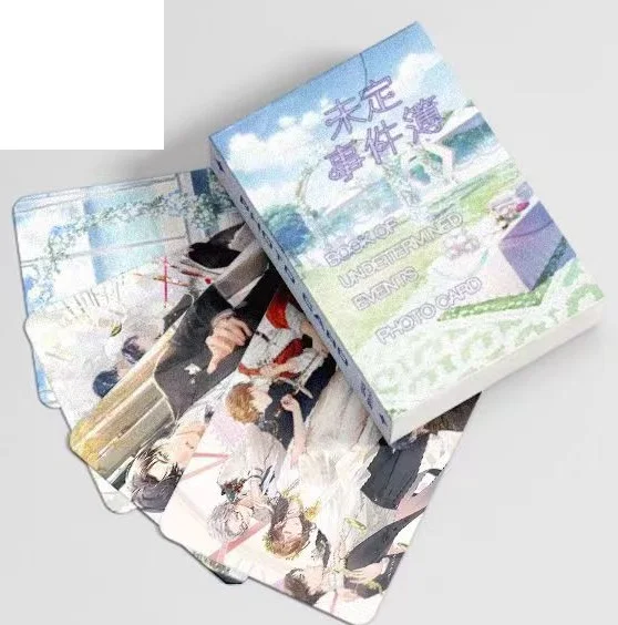 Game Cartoon Tears of Themis LOMO Laser Card Luke Pearce Artem Wing Vilhelm Richard Albert de Haspran Marius von Hagen 50Pcs/Box