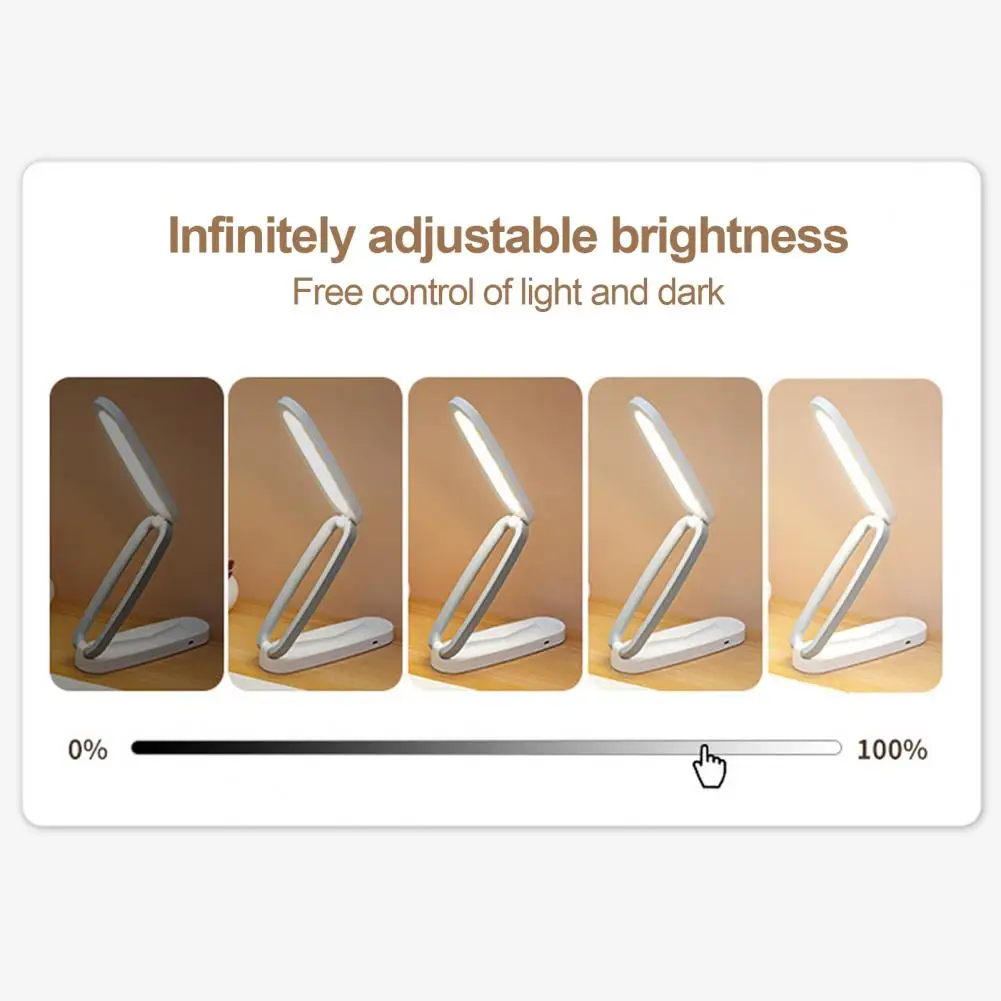 LED 책상 램프, 무단 조도 조절 접이식 테이블 램프, 3 색 온도, 눈 보호, 터치 컨트롤, 야간 램프, 독서등