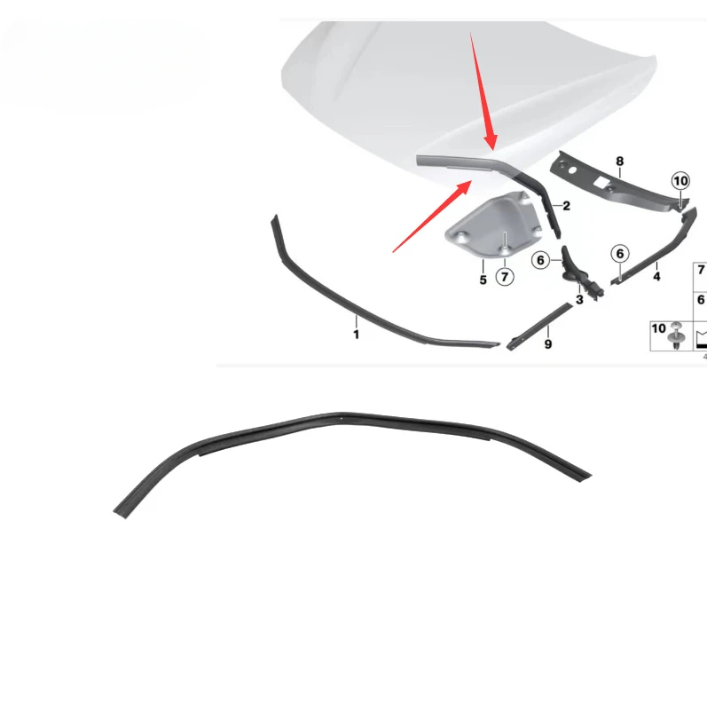 Joint De Capot Avant Pour BMW Série 3/4/5 Et M3/M4 – Modèles F30 F31 F32 F33 F36 (2013-2020) - 3