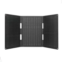 Panneau solaire pliable 60W, Portable, USB type-c, sac pliable, chargeur d'alimentation extérieur pour téléphone, randonnée, Camping, alimentations mobiles 4