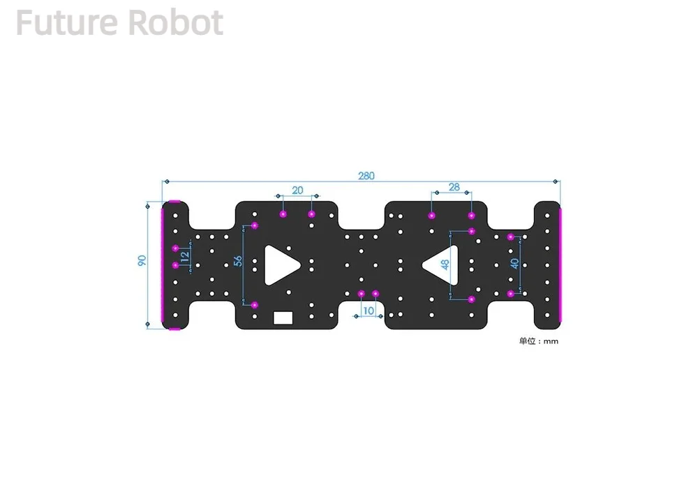 5Kg Load 4WD Robot Car Chassis Off-Road Type Super Large Chassis DC Deceleration Motor RC Car Off-Road Wheels Programmable Tank