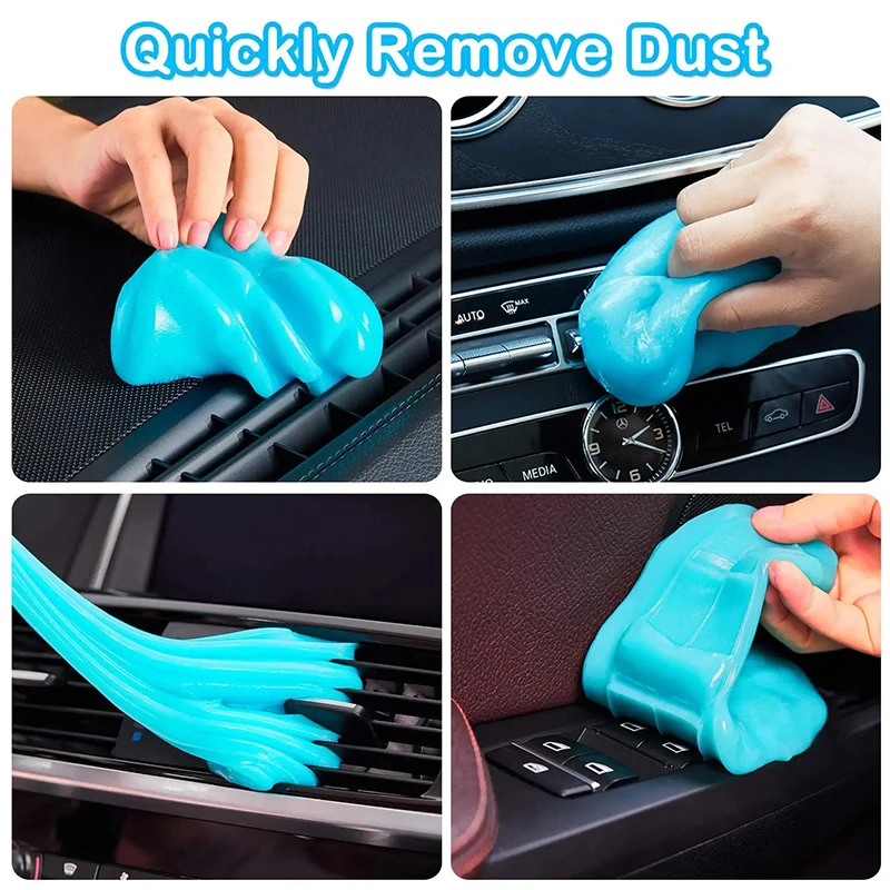 Car Cleaning Gel Car Cleaning Gel Slime for Cleaning Machine Auto Vent Car Wash Interior Dust Remover Glue Computer Keyboard Dirt Cleaner