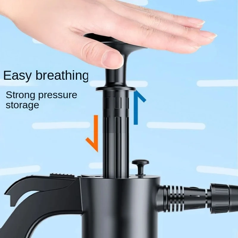 Hand Pump Foam Sprayer 2L 3 Types Nozzle Car Wash Spray Bottle Car Window Cleaning