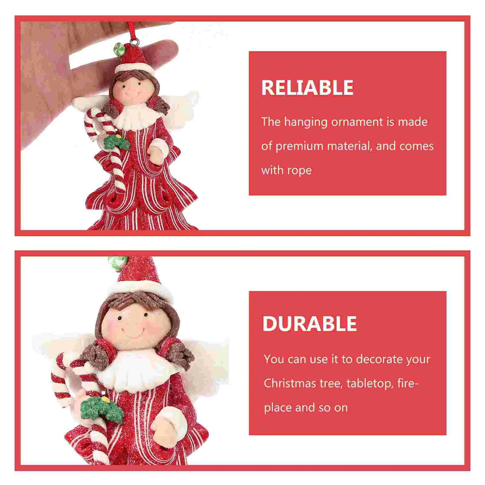 Decorations Christmas Tree Ornaments Pendant Soft Clay Angels Decors 4