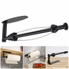 Stainless Steel Paper Towel Holder Adhesive Toilet Roll Paper Holder Wall Mounted Kitchen Bathroom Toilet Hook Storage Rack 1
