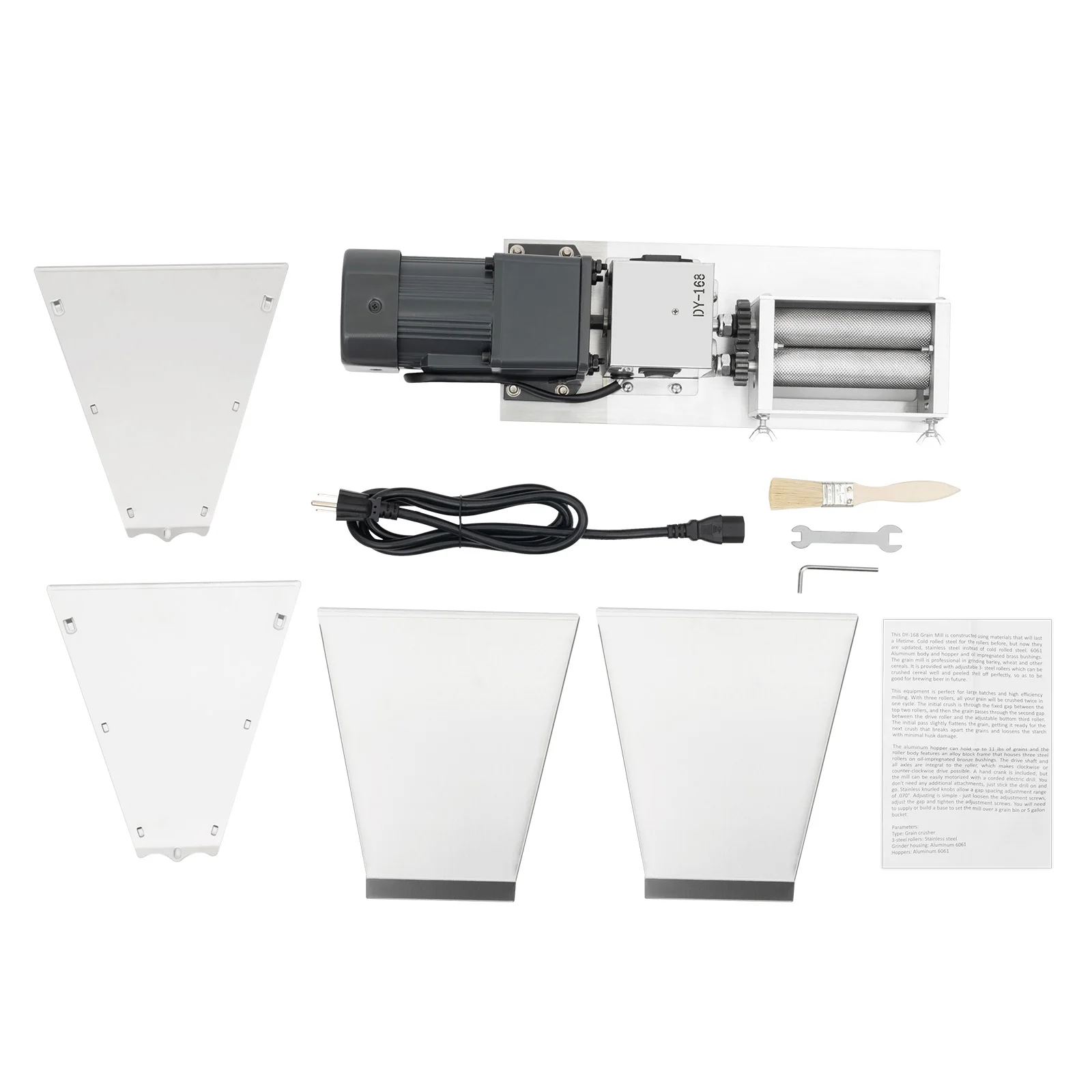 Pellet Mill 60W Electric Grain Grinder Mill Electric Animal Feed Pellet Machine Wet/Dry Cereals Grinder for Rice Corn Wheat