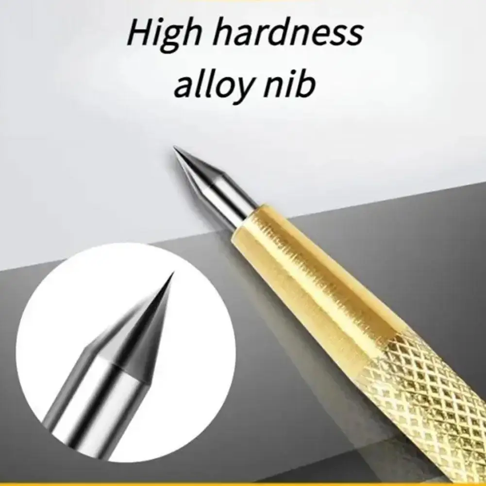 2pcs Carbide Tip Scriber Diamond Pens - Point For Precision Engraving & Marking on Glass Tile Durable Metal Machining & Wood